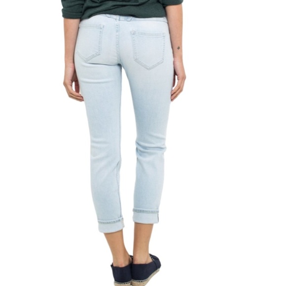 Closed Baker Slim Mid Rise Crop in Light Blue Wash Denim Jeans Women's Size 28 - Picture 2 of 14